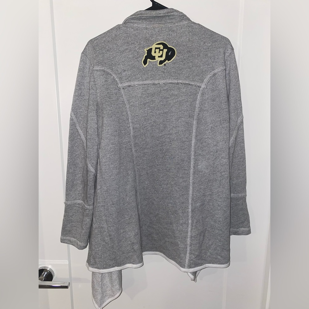 Spirit Univ of Colorado Shawl Front Sweater